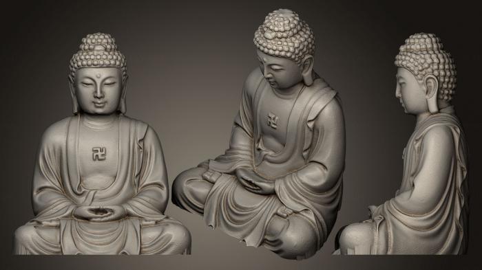 Buddha figurines (STKBD_0041) 3D model for CNC machine